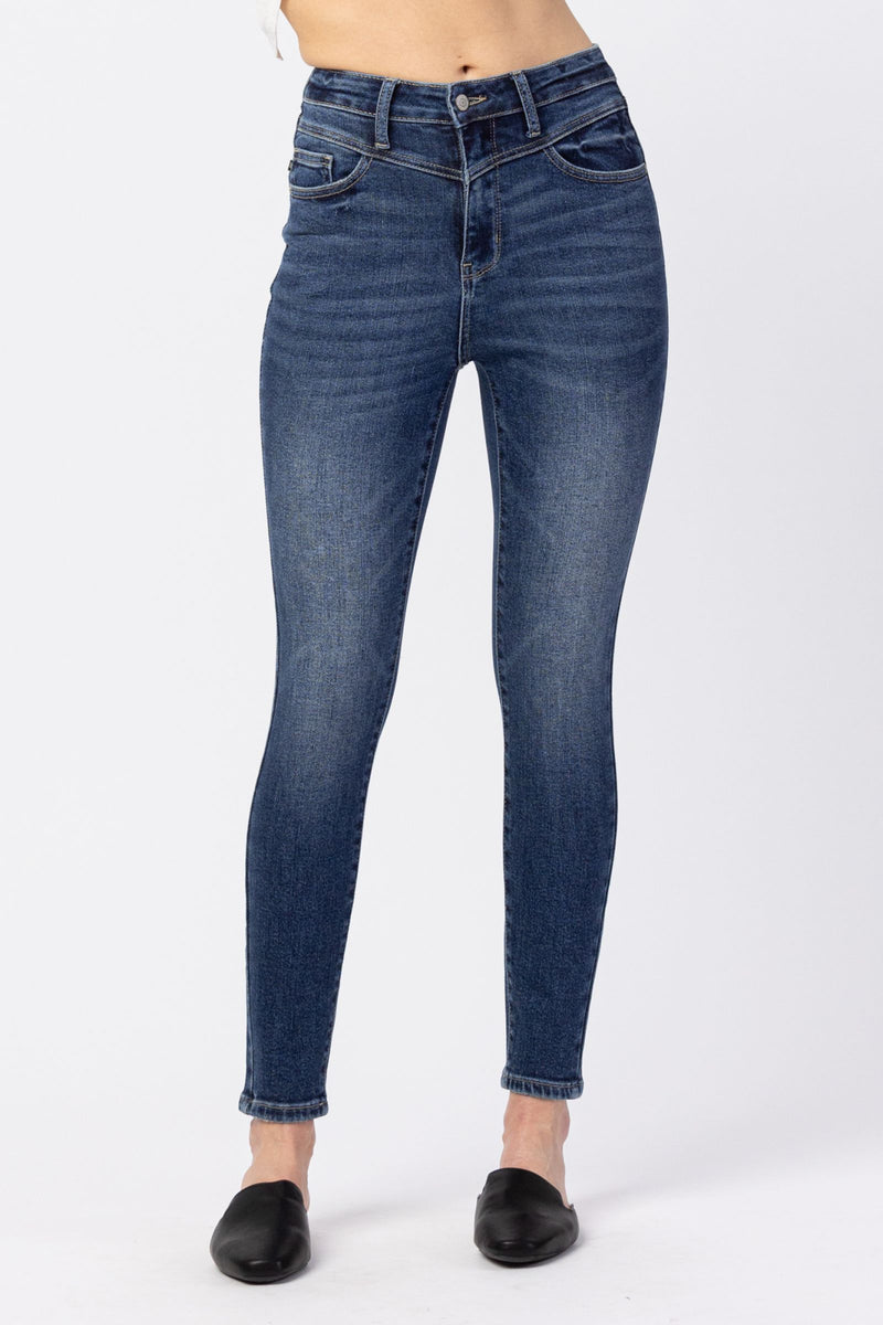 Judy Blue Front Seam High Waist Skinny Jeans - ShopperBoard