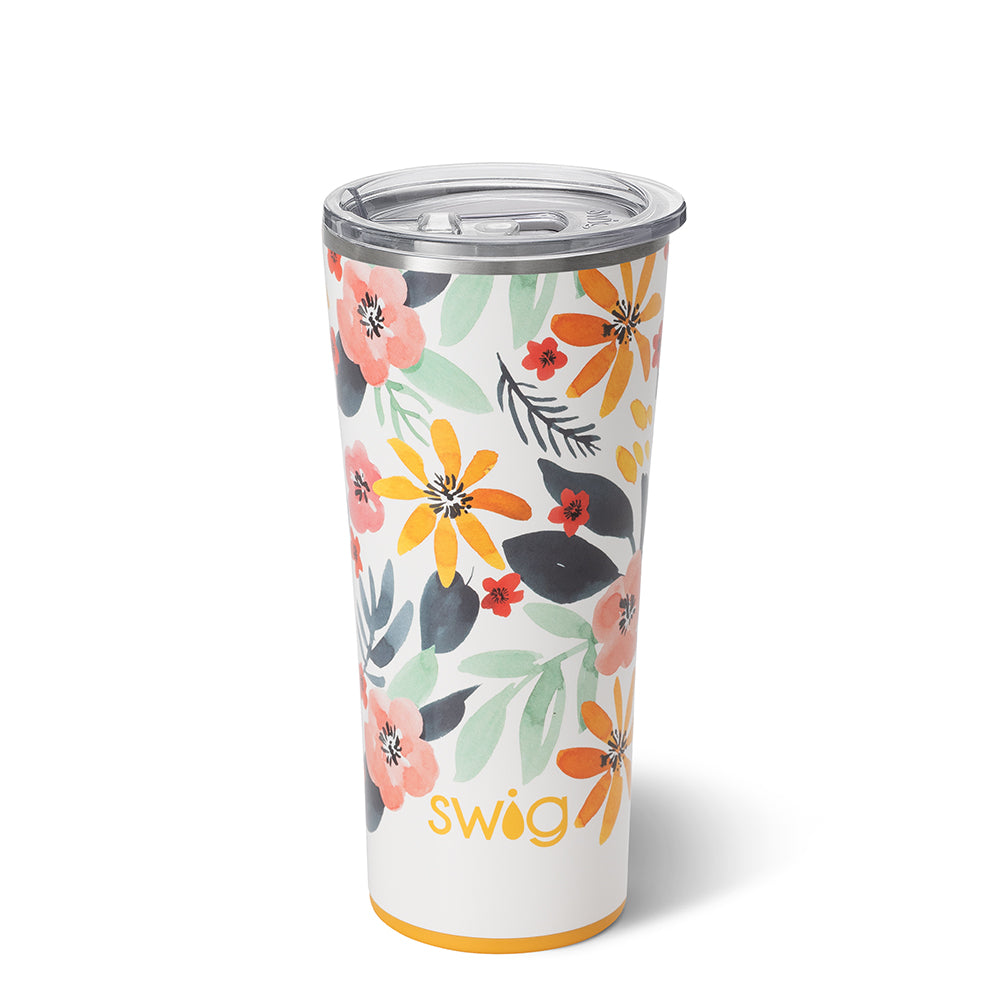 Swig Life Cup Coolie - Honey Meadow 3mm Thick Neoprene - 22oz - Machine Washable and Great on The Go