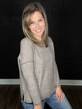 Heather | Soft Hacci Knit Tee