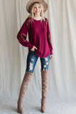 Sparkly Burgundy Sweater