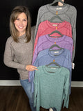 Heather | Soft Hacci Knit Tee
