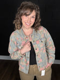 Vintage Floral Denim Jacket