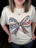 Patriotic Flag Bow