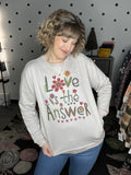 Natural Life | Comfy Pocket Sweatshirt | Love Is The Answer