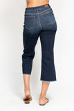 Judy Blue Dark Wash Wide Leg Crop