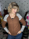Cocoa Waffle Knit Thermal