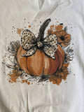 Watercolor Pumpkin Bow