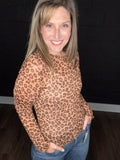 Cheetah Mesh Top