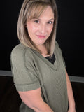 Alyssa's Favorite Ribbed Knit Tee