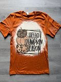 Hello Pumpkin Season - Bleach Splashed Rust