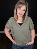 Alyssa's Favorite Ribbed Knit Tee