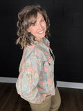 Vintage Floral Denim Jacket