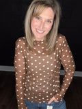 Polka Dot Mesh Tops