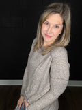 Heather | Soft Hacci Knit Tee