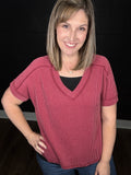 Alyssa's Favorite Ribbed Knit Tee