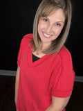Alyssa's Favorite Ribbed Knit Tee