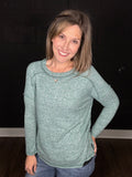 Heather | Soft Hacci Knit Tee