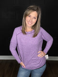 Heather | Soft Hacci Knit Tee