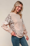 Taupe & Leopard Sweater