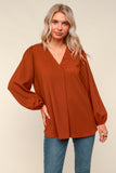 Crinkle Woven Blouse