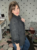 Black Cotton Gauze Button Down