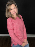 Heather | Soft Hacci Knit Tee