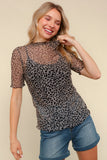 High Neck Mesh Tops