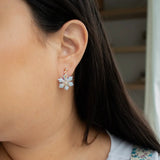 Clay Jewelry | Crystal Snowflake Dangles