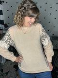 Taupe & Leopard Sweater