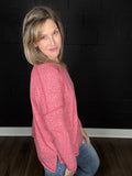Heather | Soft Hacci Knit Tee