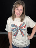 Patriotic Flag Bow