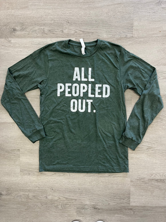 All Peopled Out - Long Sleeve Tee