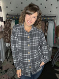 Grey Plaid Shacket