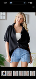 Crinkle Button Down Blouse