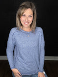 Heather | Soft Hacci Knit Tee