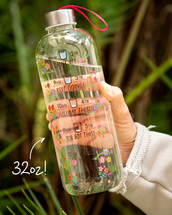 Natural Life | Glass Water Bottle