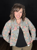 Vintage Floral Denim Jacket