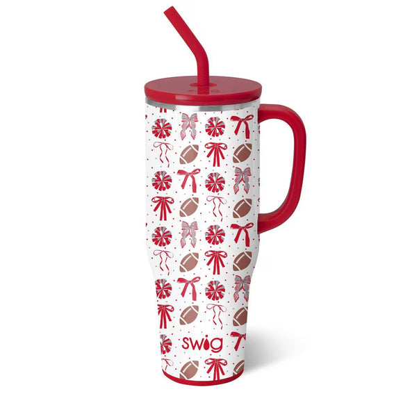 Swig Life 40oz Mega Mug | We've Got Spirit Red + Grey