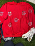All Over Spangle Santa Sweatshirt