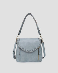 Lorelei | Double Zip Whipstitch Crossbody