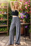 Coco Leopard Wide Leg Pants
