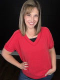 Alyssa's Favorite Ribbed Knit Tee