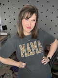 Glitter Embroidered MAMA Tee