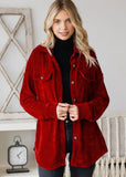 Red Chenille Shacket