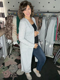 Heather Grey Duster Cardigan