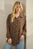 Brown Leopard Shacket