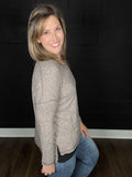 Heather | Soft Hacci Knit Tee