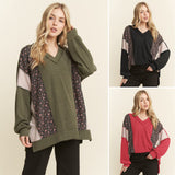 Floral Color Block Tunic