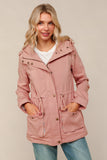 Sherpa Lined Rose Coat