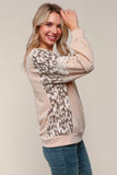 Taupe & Leopard Sweater